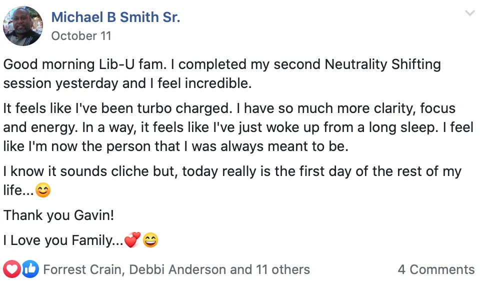 Michael B Smith Sr - income ceiling removal coaching testimonial