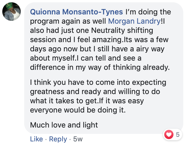 Quionna Tynes: doing program again