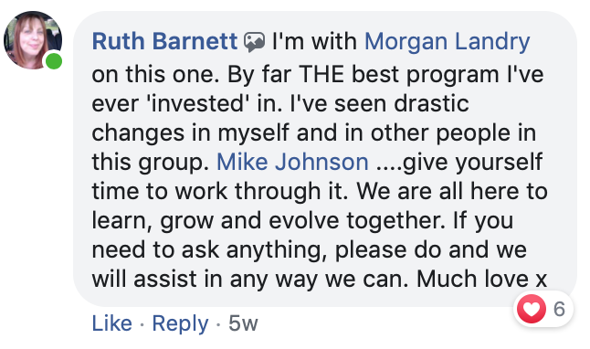 Ruth Barnett: best program drastic changes