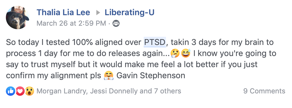 Thalia Lia Lee: PTSD healed, 100% aligned